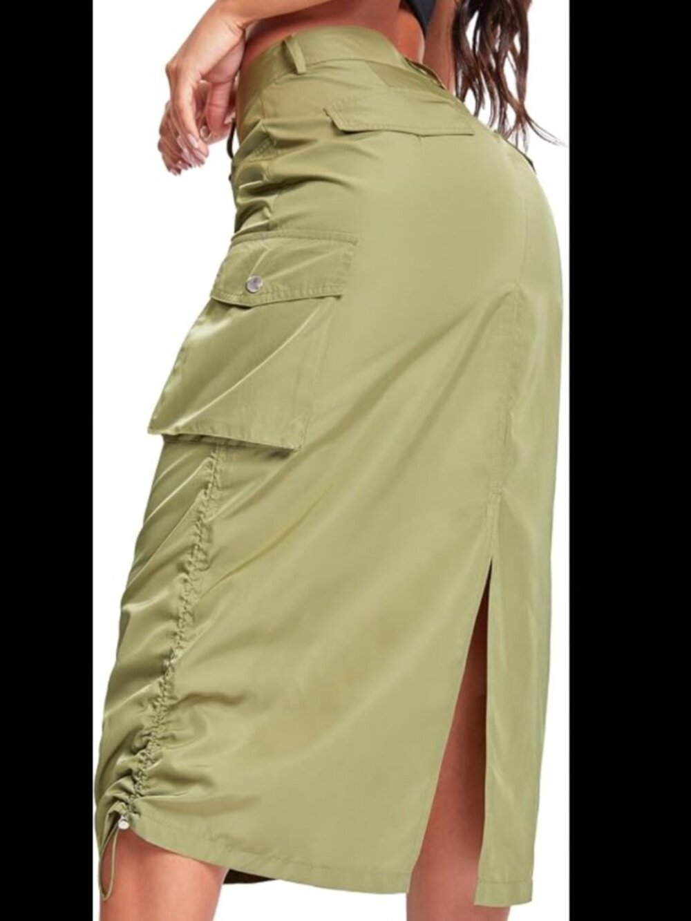 YMI Cargo Utility Skirt – Khaki Green – Waist 25 (BNWT)